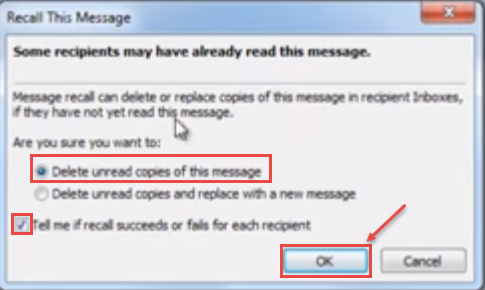 recall message in outlook for mac